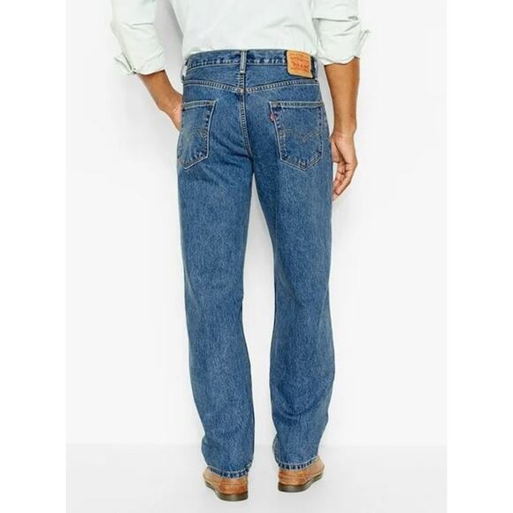 Levi Strauss 550 Medium Stonewash Relaxed Fit Jeans W46 L29 - Picture 1 of 9